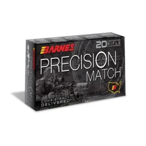 Barnes Precision Match Rifle Ammunition .300 Win Mag 220 gr OTM BT  20/box
