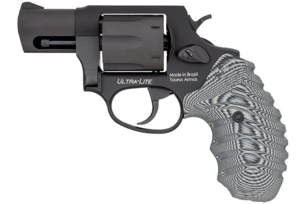 Taurus 856 Ultra Lite Handgun .38 Spl(+P) 6rd Capacity 2" Barrel Black Frame VZ Gray Cyclone Grip