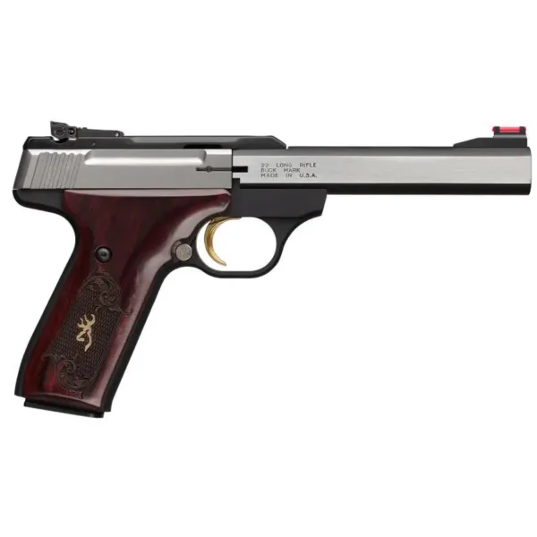 Browning Buck Mark Medallion Rosewood Handgun .22LR 10rd Magazine  5.5" Barrel Pro Target Sights CA Compliant