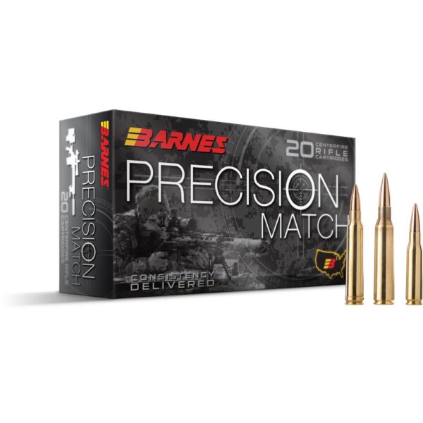 Barnes Precision Match Rifle Ammunition 6.5 Grendel 120gr OTM BT 2590 fps 20/ct