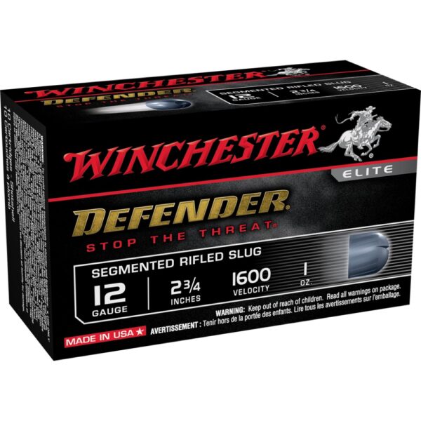 Winchester Supreme Elite PDX1 Personal Defense Shotgun Ammunition 12 ga 2-3/4" 1 oz Slug 1600 fps 10/ct