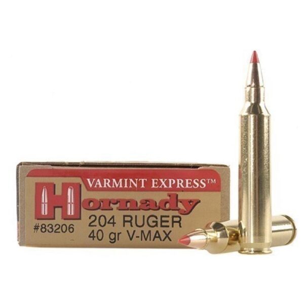 Hornady Varmint Express Rifle  Ammunition .204 Ruger 40 gr V-MAX 3900 fps - 20/box