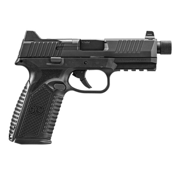 FN 510 Tactical Handgun 10mm 15rd & 22rd Magazines (2) 4.71" Threaded Barrel Black NMS Night Sights
