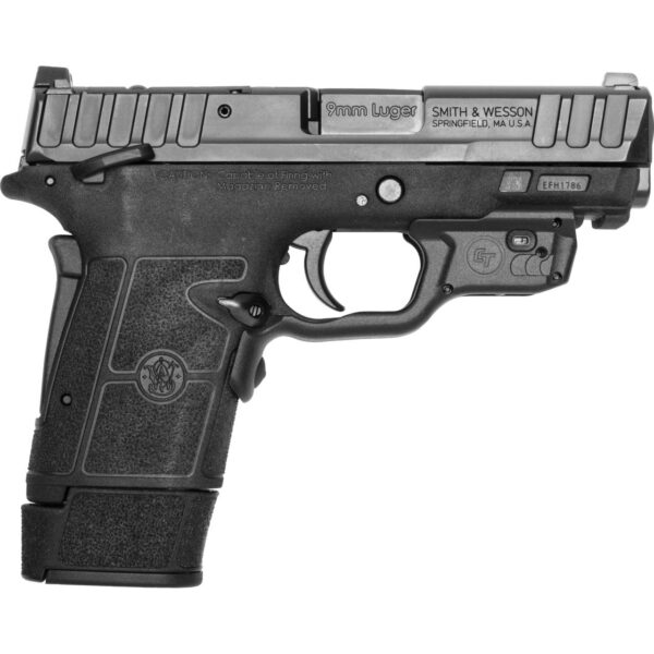 S&W Equalizer w/CT Laserguard Handgun 9mm Luger 1013&15rd Magazines 3.67" Barrel Thumb Safety Black