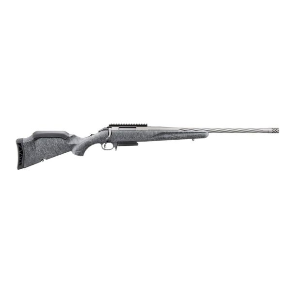 Ruger American Rifle Gen II 243 Win 3rd Magazine 20" Fluted Threaded Barrel Gray Splatter Stock